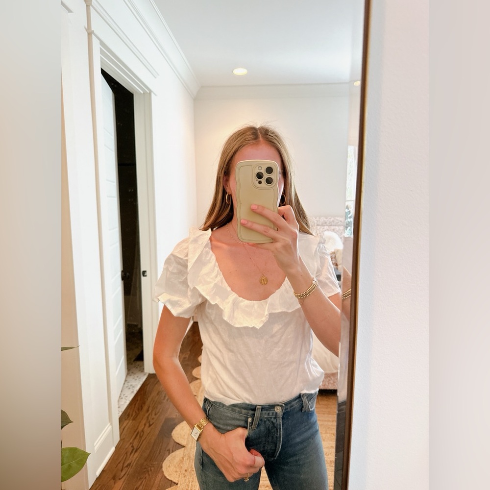 REFORMATION Athena linen top - Picture 3 of 4